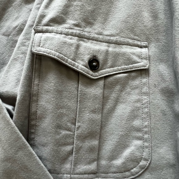 Men’s Large Light Gray Button Down Guide Gear Shirt - Picture 6 of 9